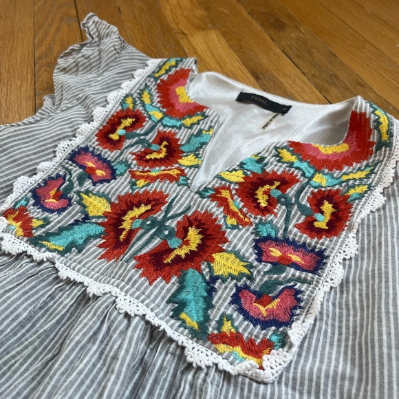 THML Embroidered Mini Dress - Picture 3 of 4